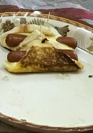 صورة لوصفة توست النقانق