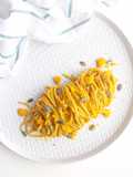 Spaghetti integrali con crema e semi di zucca