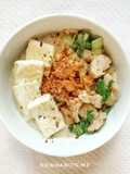 Savory oat porridge - bubur ayam oat#307 kcal #menudiet