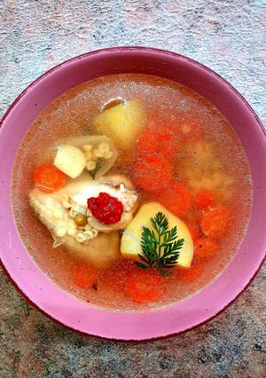 Tyúkhúsleves 🍲 🐔 recept fotója