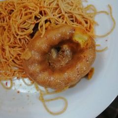A picture of Spaghetti with moimoi.
