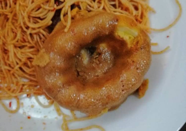 Recipe of Super Quick Homemade Spaghetti with moimoi