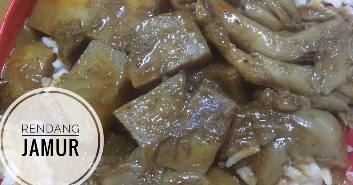 Resep Rendang Jamur Bumbu Instan Oleh Fdnn Cookpad