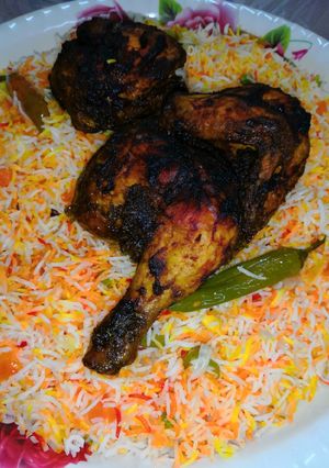 صورة لوصفة اسرع طريقة ارز برياني