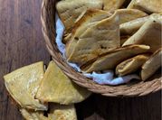 Una foto de pan de manteca sin levadura