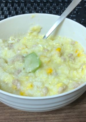 絲瓜肉粥（清冰箱料理 的食譜成品照片