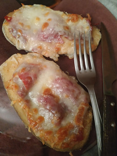 Una foto de Pizza de berenjena