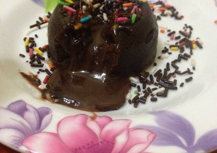 Choco lava melted