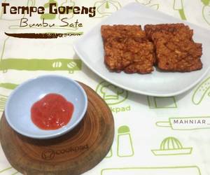 Resep mudah Tempe Goreng Bumbu Sate Lezat Mantap