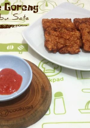 Foto resep Tempe Goreng Bumbu Sate