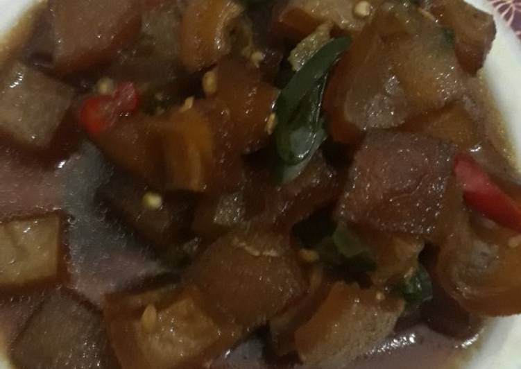 Recipe: Perfect Tumis kikil cabe ijo