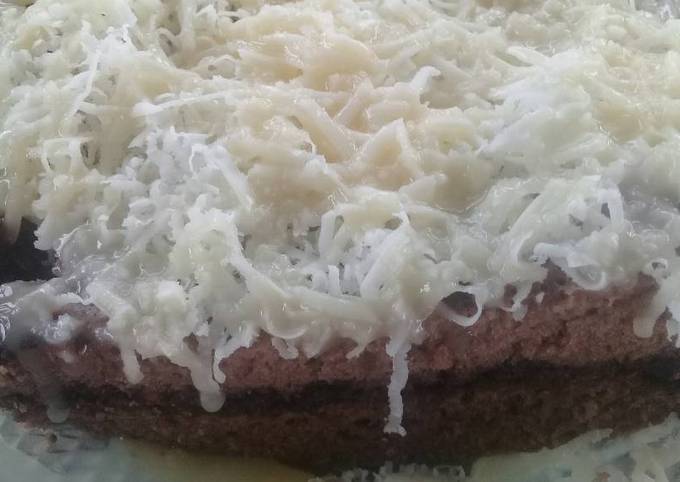 Brownis toping keju susu