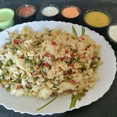 A picture of Mix vegetable biryani.