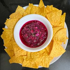 A picture of Dragon Fruit Salsa.