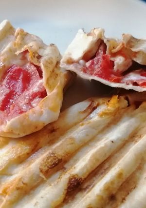 Φωτογραφία της συνταγής Vegetarian snack με αγγούρι και ντομάτα