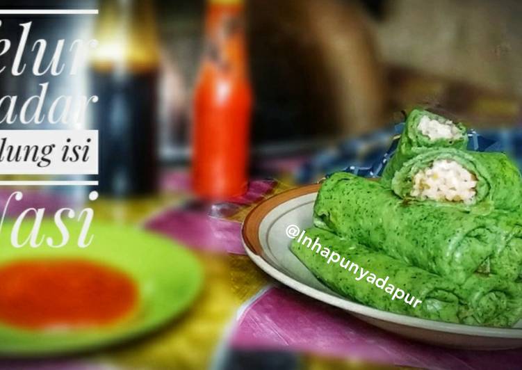 Resep Telur Dadar Gulung isi Nasi, Menggugah Selera