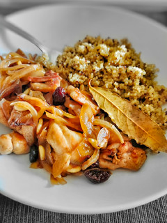 Una foto de Pollo dulce con quinoa