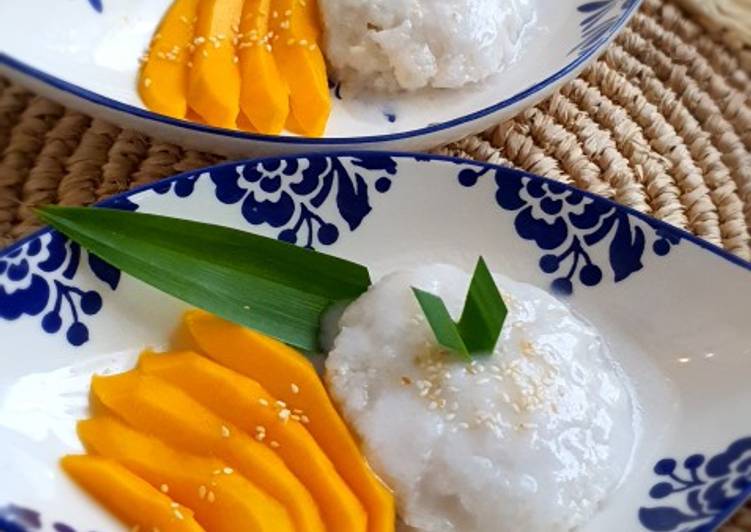 Langkah Mudah untuk Menyiapkan Mango sticky rice Anti Gagal