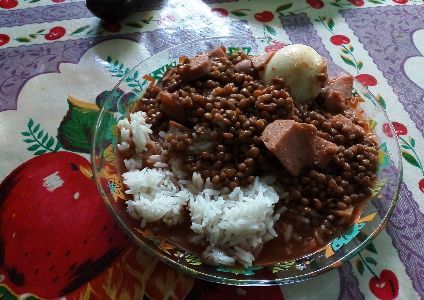 Lentejas con arroz
