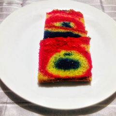 A picture of Marbel cake.