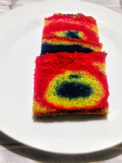 A picture of Marbel cake.