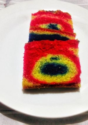A picture of Marbel cake.