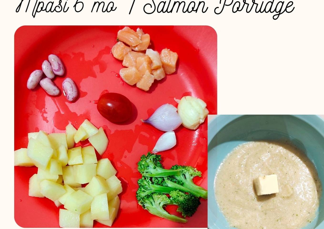 Mpasi 5 month 22days / Puree Kentang Salmon