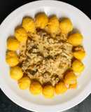 Lomo strogonoff con papas noisette!💕