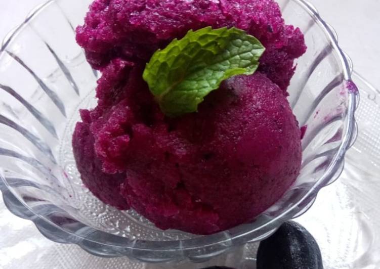 Steps to Prepare Jamun sorbet in 14 Minutes for Beginners