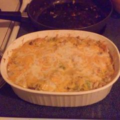 A picture of Squash Mac n Cheese.