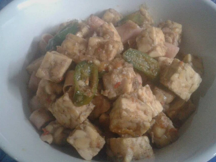 Cara Gampang Membikin Resep  Tumis tempe cumi asin pedas yang Enak, Lezat