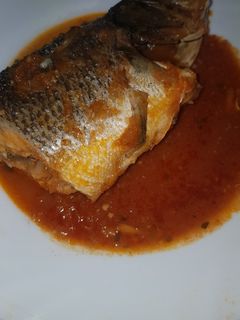 Una foto de Lubina a la sidra