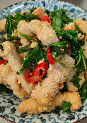 塔香椒鹽魚柳 的食譜成品照片