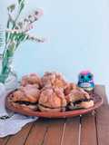Pan de muerto relleno en freidora de aire