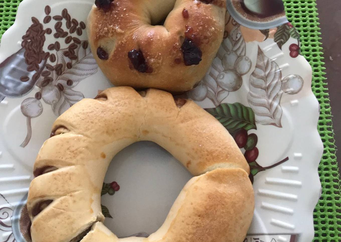 Rosquete con frutos rojos
