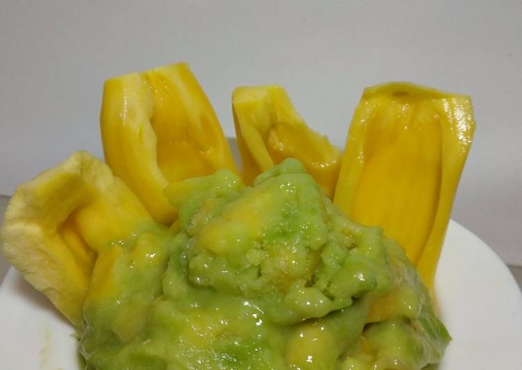 Bagaimana Menyiapkan Es Cream Alpukat Nangka Simpel, Enak