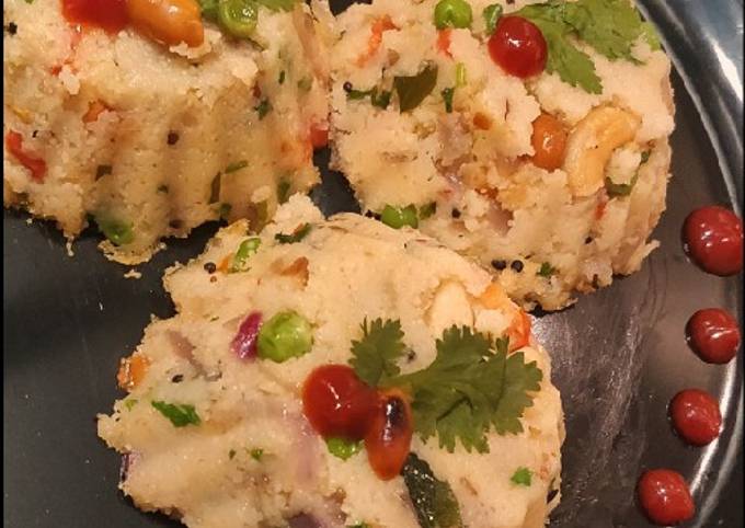 Recipe of Ultimate Upma veggie cakes