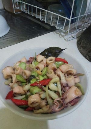 Foto resep Oseng cumi asin pete dan lengkio