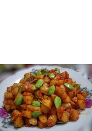 Foto resep Balado pete kentang
