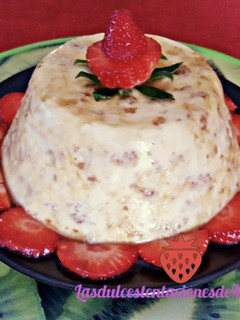 Una foto de Flan de yogur y cereales light