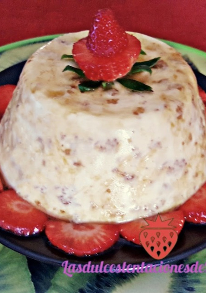 Una foto de Flan de yogur y cereales light