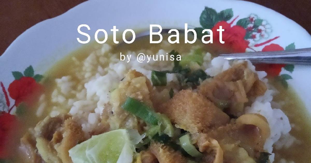 152 resep soto babat kuah bening enak dan sederhana - Cookpad
