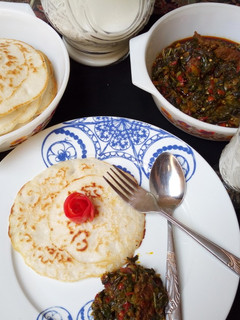 A picture of Sinasir with vegetables stew.