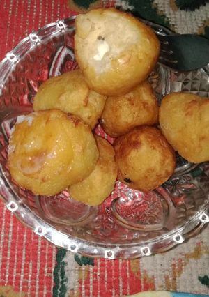 Foto resep Bola bola ubi isi white chocolate