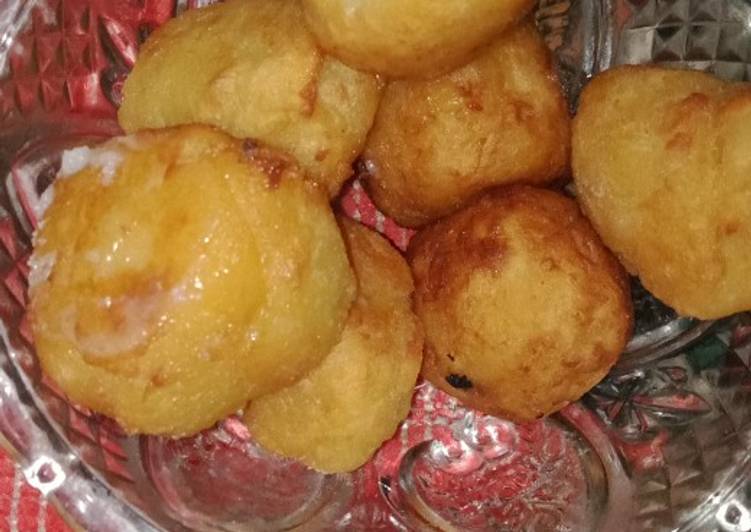 Bagaimana Membuat Bola bola ubi isi white chocolate yang Enak Banget