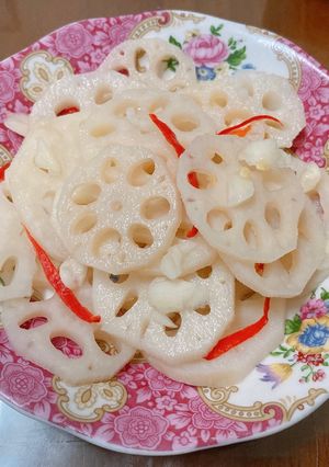 涼拌醋溜蓮藕 的食譜成品照片