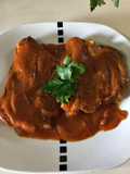 Bistec en salsa