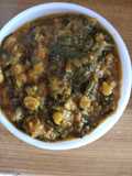 Chana dal with palak