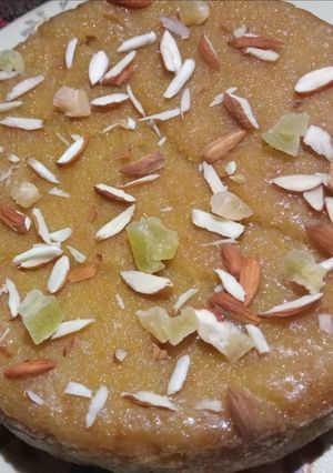 मैंगो सूजी केक (Mango suji cake recipe in Hindi) रेसिपी मुख्य फोटो