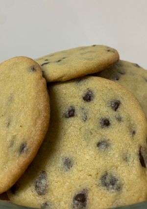 A picture of Louise’s Favourite Choc Chip Cookie.